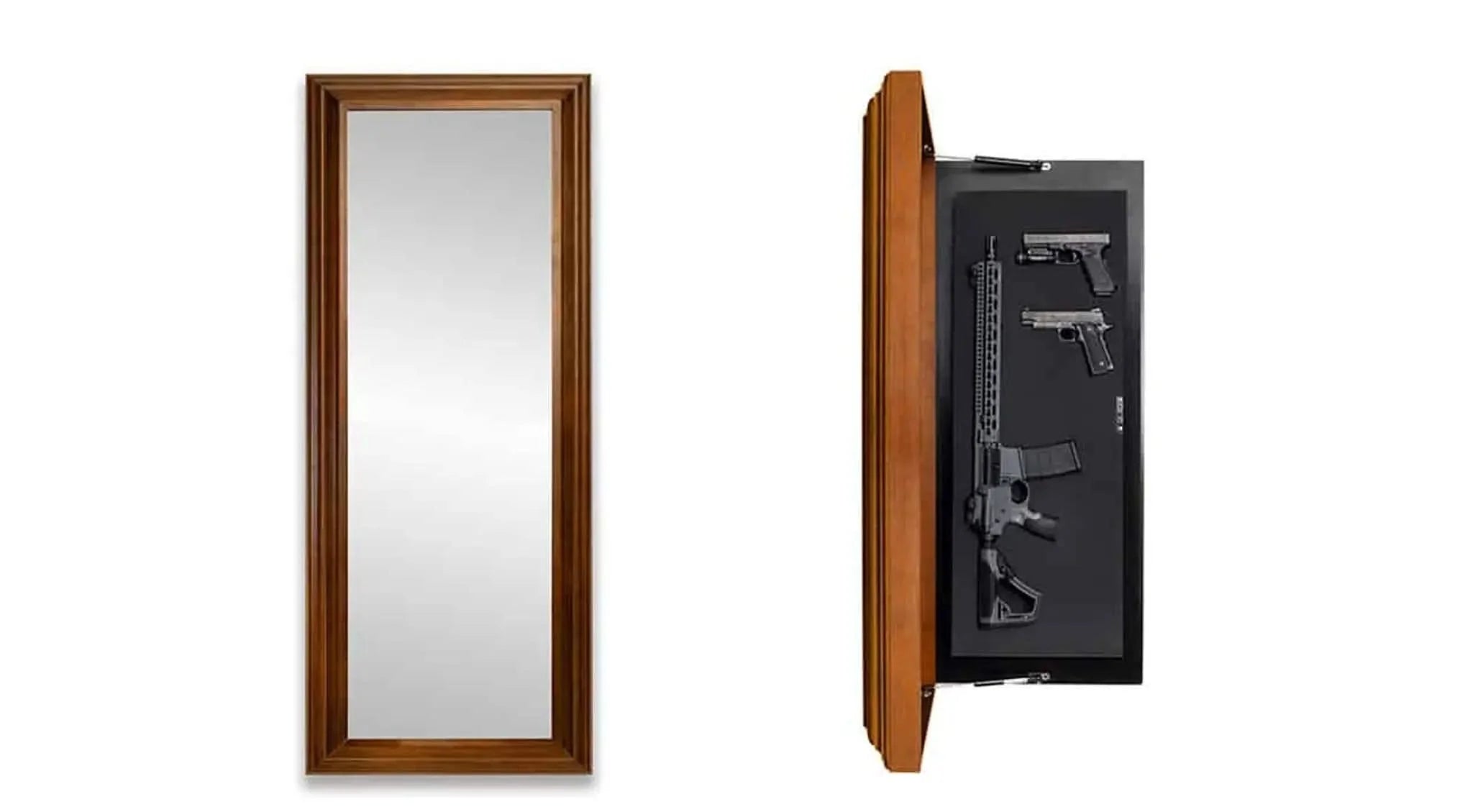 Tactical Mirror with Secret Compartment